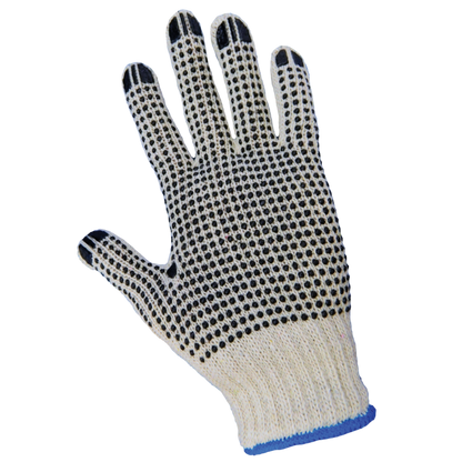 S55D2 Two-Side PVC Dotted String Knit Gloves - S55D2 original manufacturer L view; Case of 300 pairs