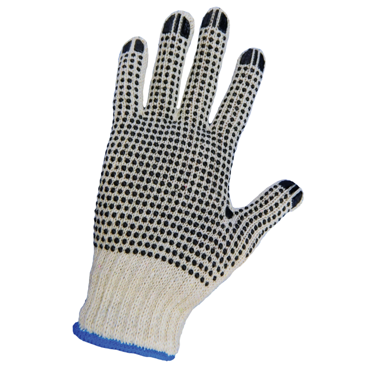 S55D2 Two-Side PVC Dotted String Knit Gloves - S55D2 original manufacturer L view; Case of 300 pairs
