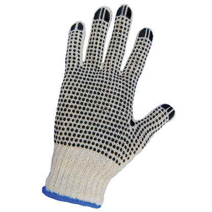 S55D2 Two-Side PVC Dotted String Knit Gloves - S55D2 original manufacturer L view; Case of 300 pairs