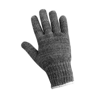 S55G Gray 7-Gauge Cotton/Polyester String Knit Gloves - S55G original manufacturer L view; Case of 300 pairs