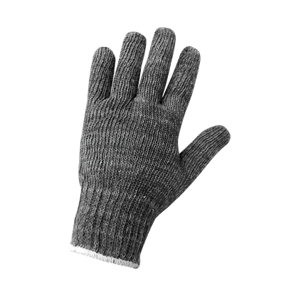 S55G Gray 7-Gauge Cotton/Polyester String Knit Gloves - S55G original manufacturer L view; Case of 300 pairs