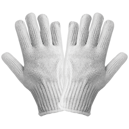 Global Glove S90BW Heavyweight White String Knit Gloves – Sold by the Case (300 Pairs) - view 4