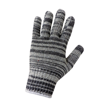 S92K Gray/Black 7-Gauge String Knit Gloves - S92K original manufacturer L view; Case of 300 pairs