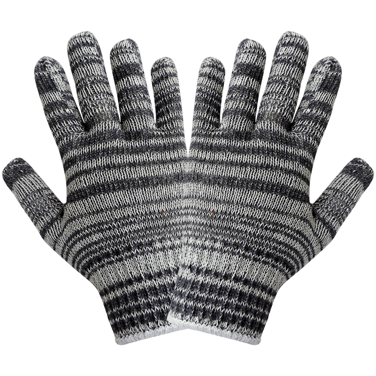 Global Glove S92K Gray/Black 7-Gauge String Knit Gloves – Sold by the Case (300 Pairs) - view 3