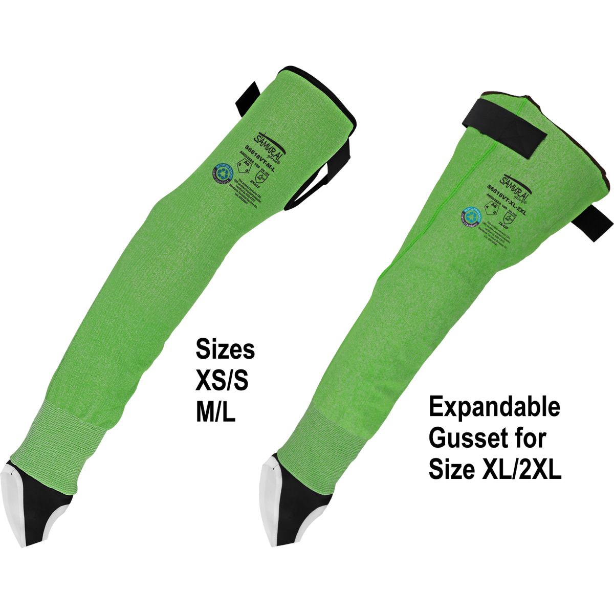 S6818VT 18-Inch Cut-Resistant Sleeves - manufacturer detail 4; Individual sleeve