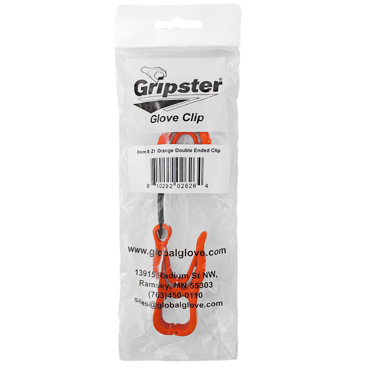 Global Glove Z1 - individual SKU-labeled retail packaging