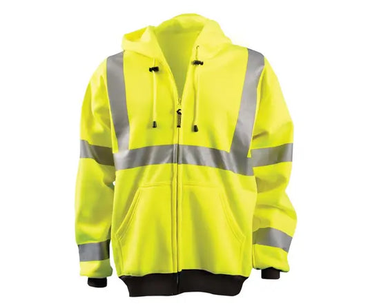 Occunomix 9 oz Full-Zip Hoodie Hi-Vis Jackets Orange S model LUX-HZSWT-OS