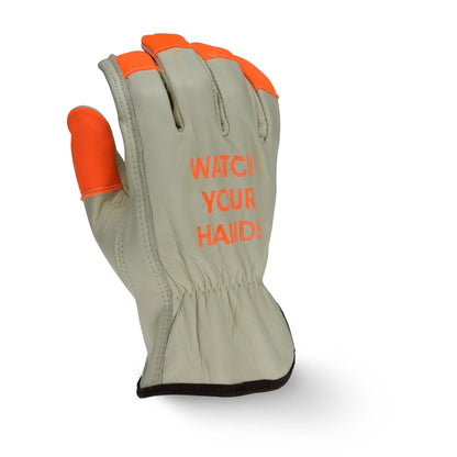 Radians RWG4221HV - High Visibility Standard Grain Cowhide Leather Driver - additional view