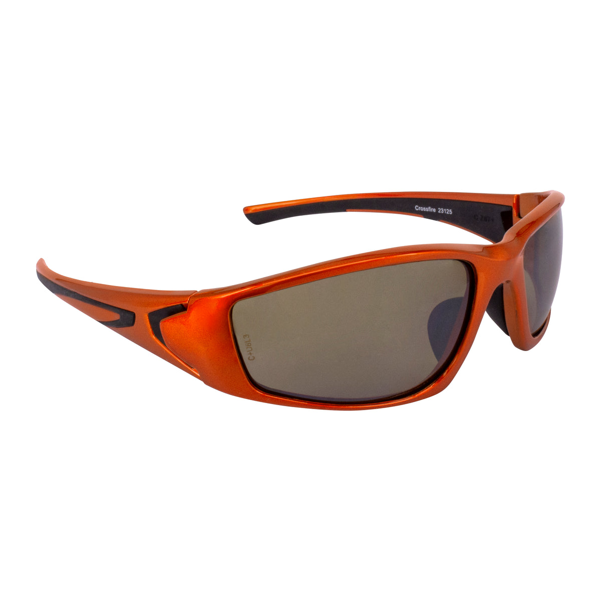 Crossfire RPG - Premium Safety Eyewear - Burnt Orange Frame - Demi-Copper Mirror Lens - Burnt Orange / Demi-Copper Mirror