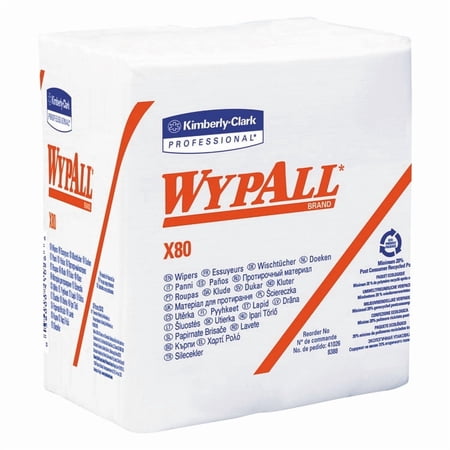 WypAll 13.8"X14" White Shopproshop Towels (50 ea / pkg) - 41026