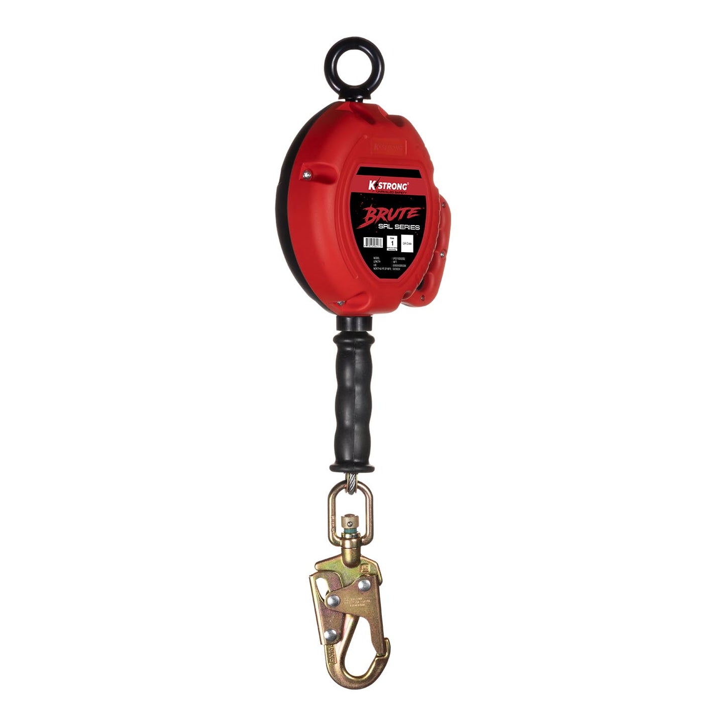 KStrong® BRUTE™ 18 ft. Stainless Steel Cable Class 1 SRL with Swivel Snap Hook. Includes Installation Carabiner and Tagline (ANSI)