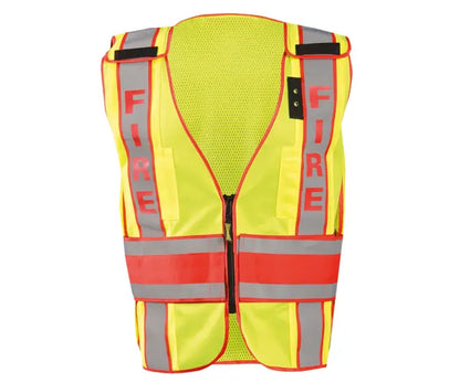Deluxe Solid/Mesh Breakaway Public Safety Vest W/Dor, Fire