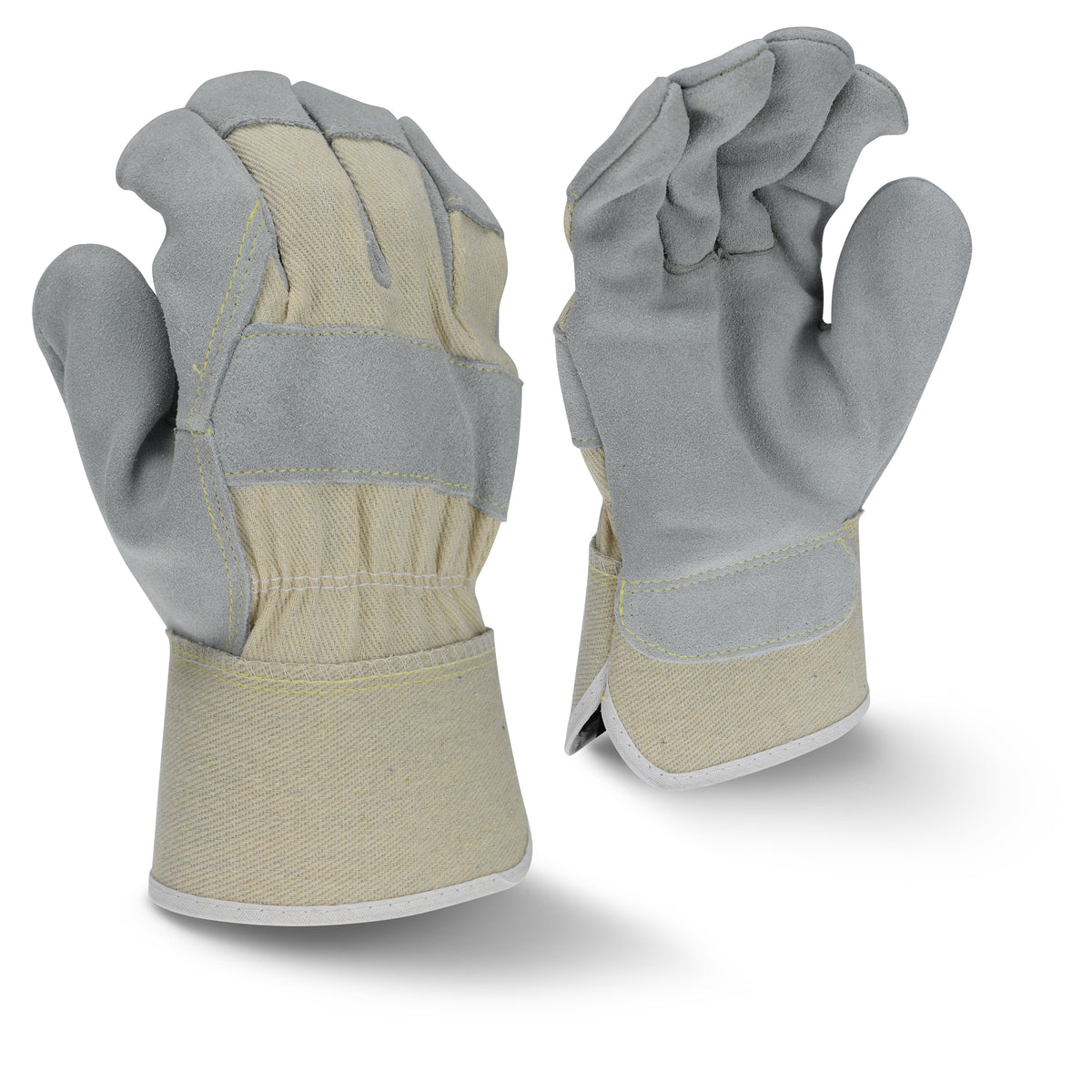 Radians RWG3400W - Side Split Gray Cowhide Leather Glove - Gray