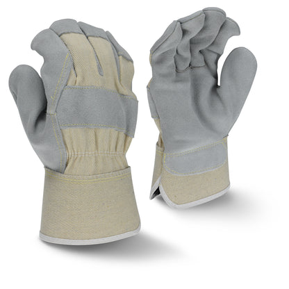 Radians RWG3400W - Side Split Gray Cowhide Leather Glove - Gray