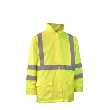 Radians RW10-3S1Y - Lightweight Rain Jacket - Hi-Vis Green
