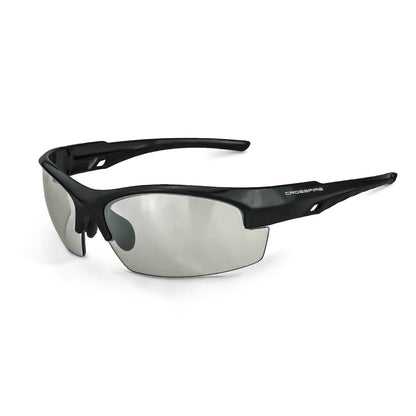 Crossfire CRUCIBLE - Premium Safety Eyewear - Crystal Brown Frame - HD Brown Lens - Shiny Black / I/O