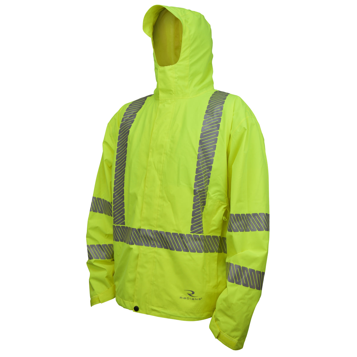 Radians RW11 - Waterproof Lightweight Packable Raincoat - Hi-Vis Green
