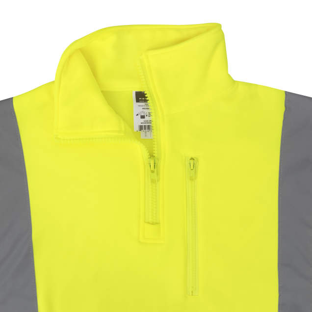 Radians SJ34B-3 Class 3 Color Blocked 1/4 Zip Sweatshirt