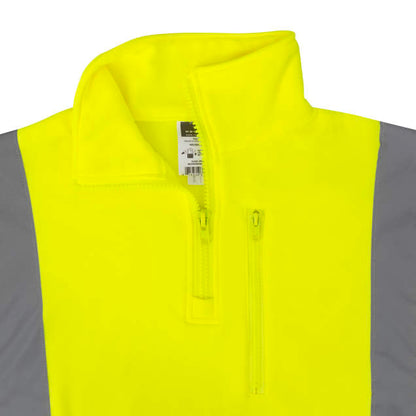 Radians SJ34B-3 Class 3 Color Blocked 1/4 Zip Sweatshirt