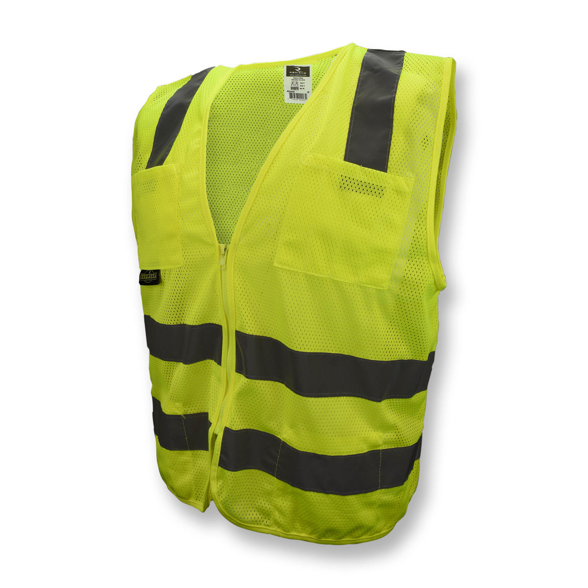 Radians SV8-MESH - SV8 Standard Type R Class 2 Mesh Safety Vest - Hi-Vis Green