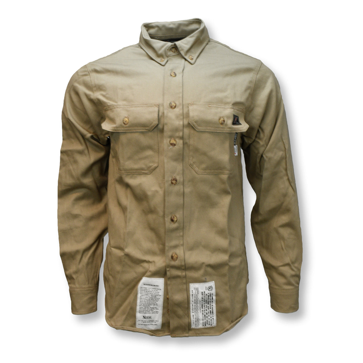 Neese VI7SH - 7 oz Indura® FR Shirt (CAT 2) - Khaki - additional view