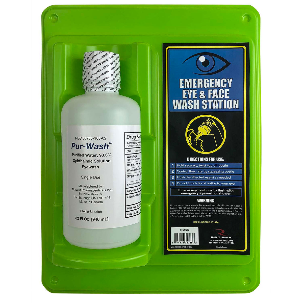 Radians rew32s Personal Eyewash Station