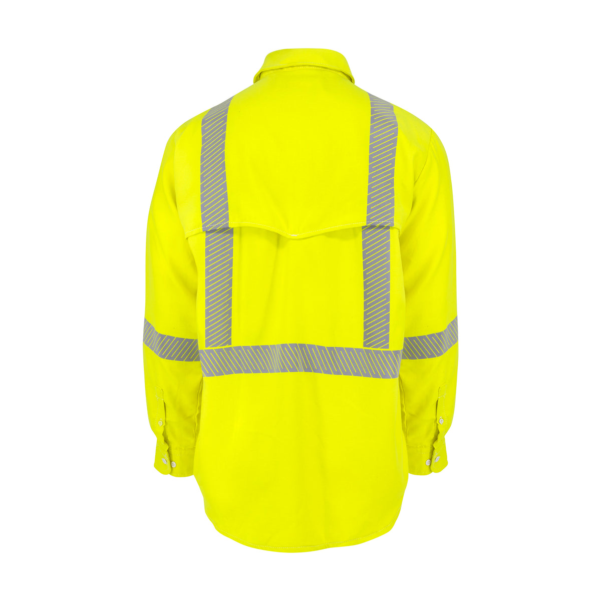 Neese VDH5VSH3 - 5.7 oz Vented Type R Class 3 Segmented Tape DH Air Workshirt - Fluorescent Yellow - additional view