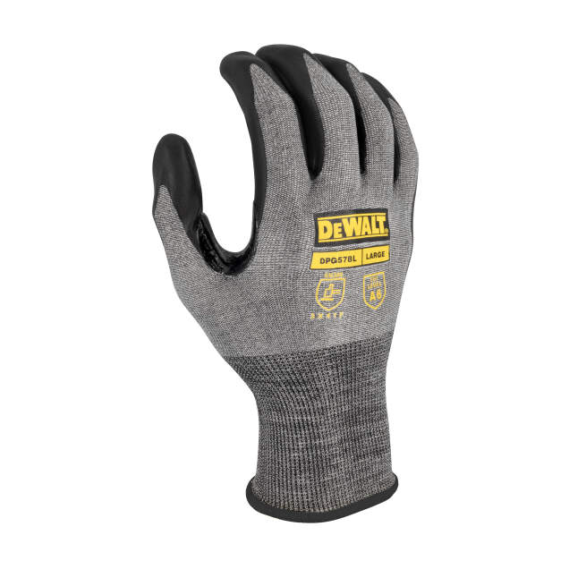 DEWALT DPG578 Touchscreen Foam Nitrile A6 Cut Glove