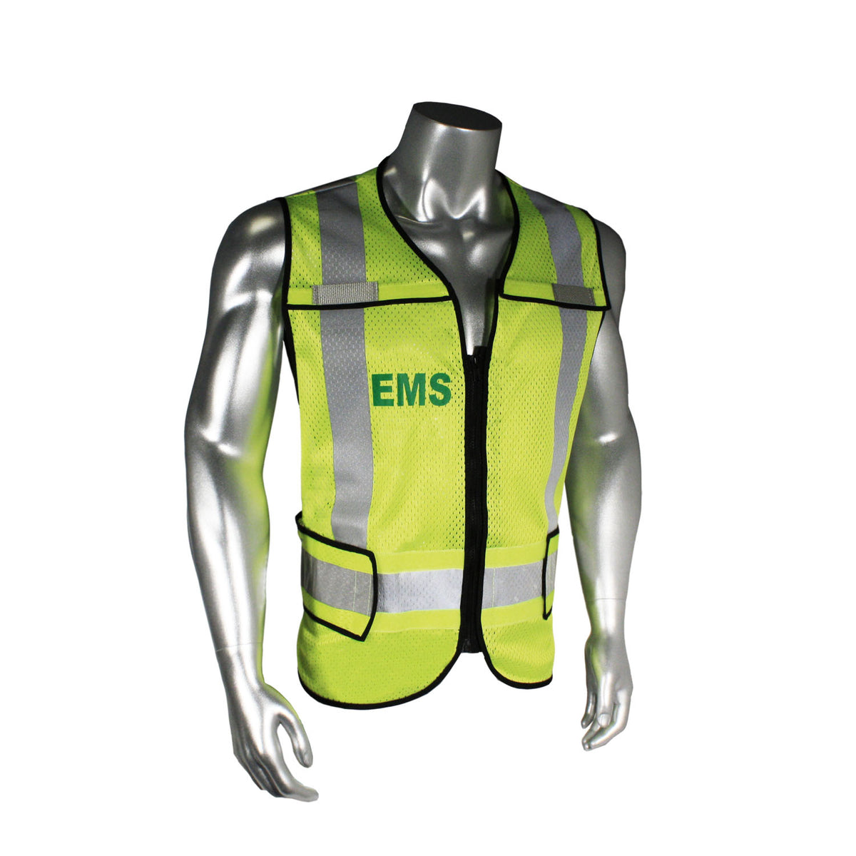 Radwear USA LHV-5-PC-ZR - Class 2 Breakaway Vest - EMS - Hi-Vis Green