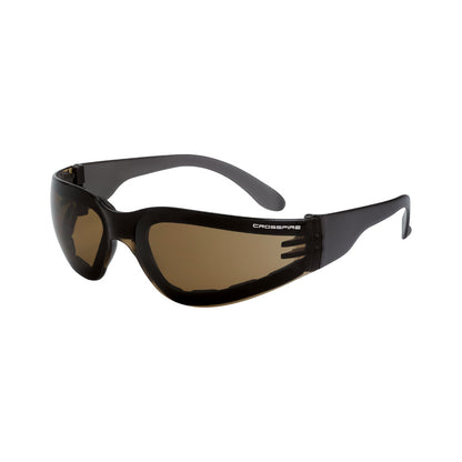 Crossfire SHIELD - Foam Lined Safety Eyewear - Brown / HD Brown AF