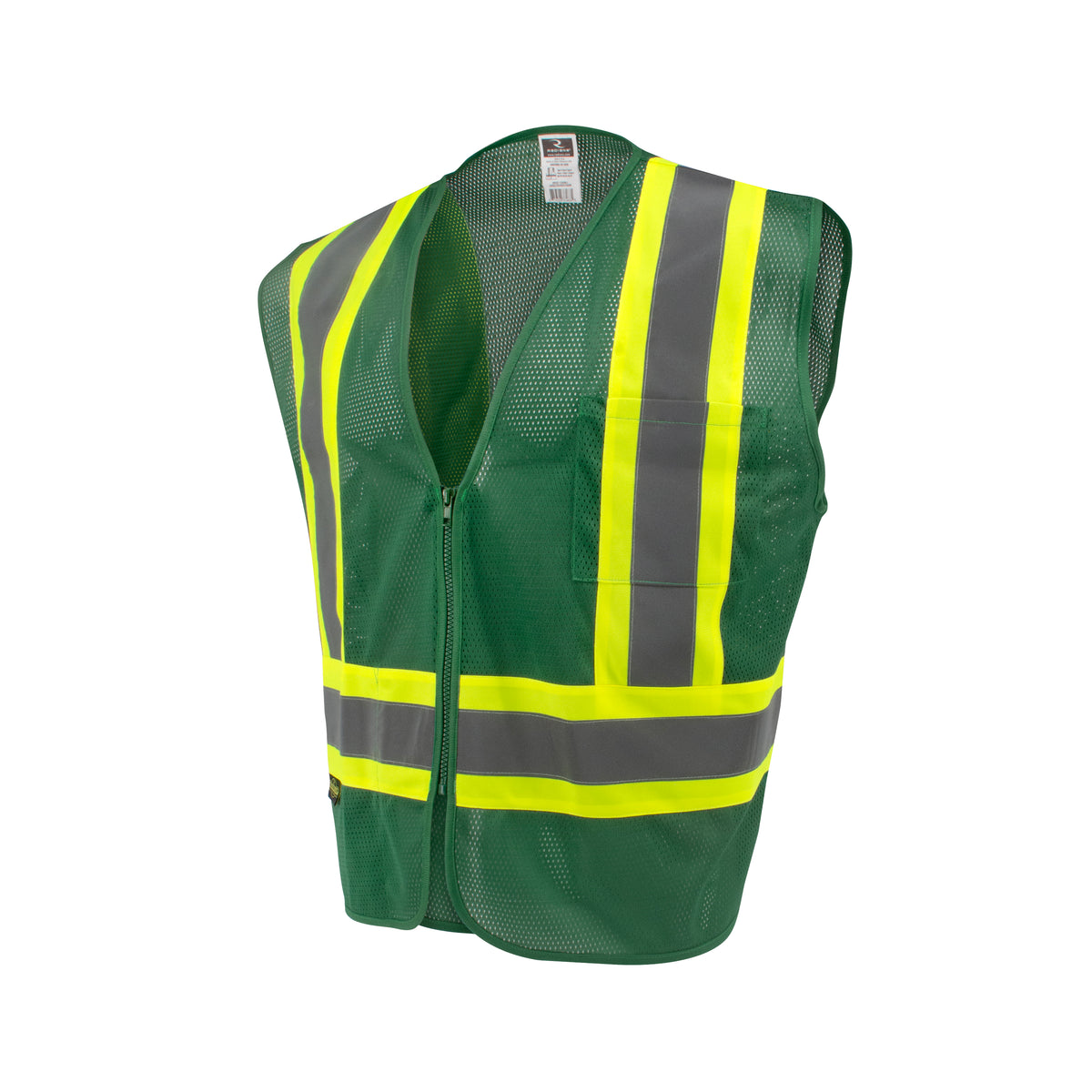 Radians SV22-1 - Economy Type O Class 1 Two Tone Safety Vest - Hunter Green