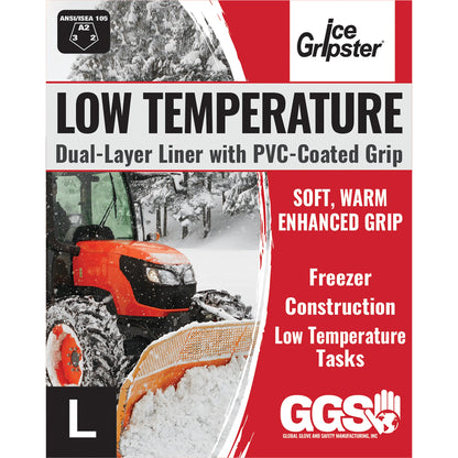 Global Glove Ice 308INT Hi-Vis Insulated PVC Cut Resistant Gloves - Three-Quarter Coated, ANSI A2 - view 16