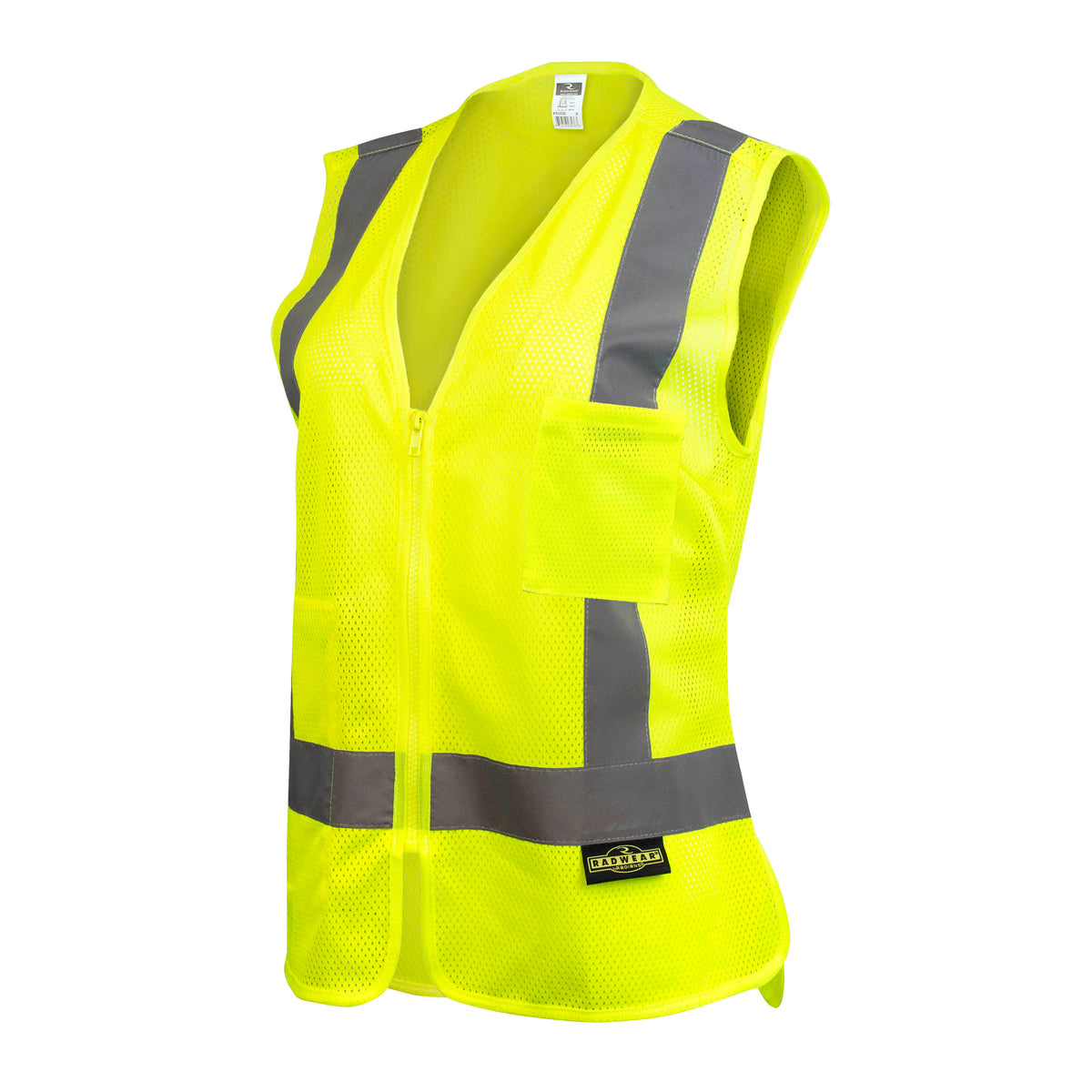 Radians SV2ZW - Women's Economy 2 Pocket Vest - Hi-Vis Green