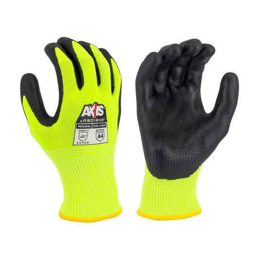Radians RWG564 AXIS™ Cut Protection Level A4 High Visibility Work Glove