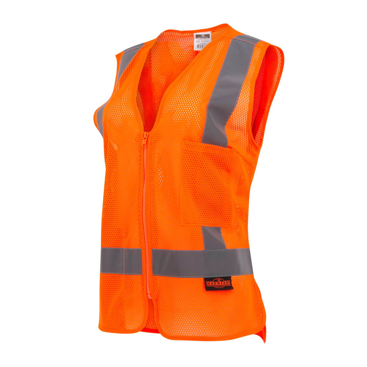 Radians SV2ZW - Women's Economy 2 Pocket Vest - Hi-Vis Orange