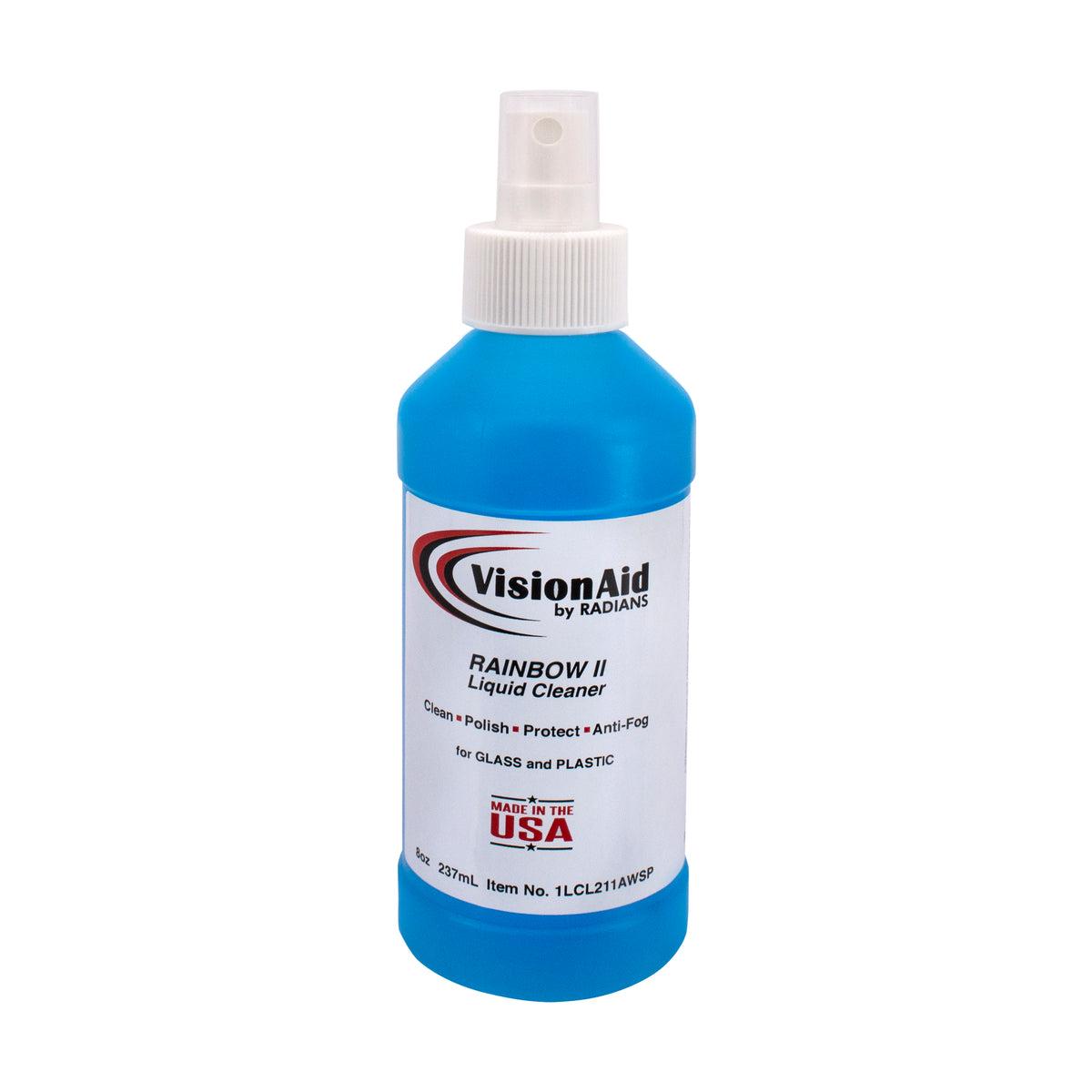 Vision Aid 1LCL211 - Lens Cleaning Liquid - 2 oz w/Flip Top Cap -