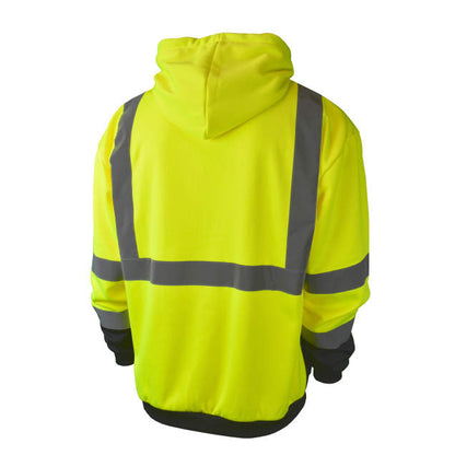 Radians SJ01B-3 Class 3 Color Blocked Hooded Sweatshirt