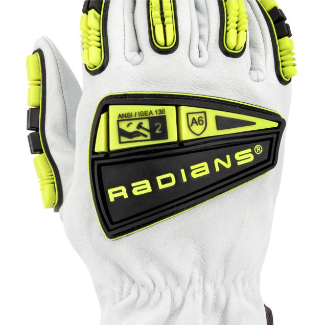 Radians RWG86 KAMORI® Goatskin Leather HPPE Lined A6 Cut Protection Glove with TPR