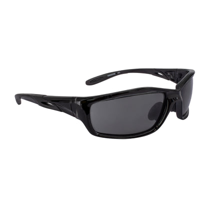 Crossfire INFINITY - Premium Safety Eyewear - Crystal Black Frame - Smoke Lens - Crystal Black / Smoke