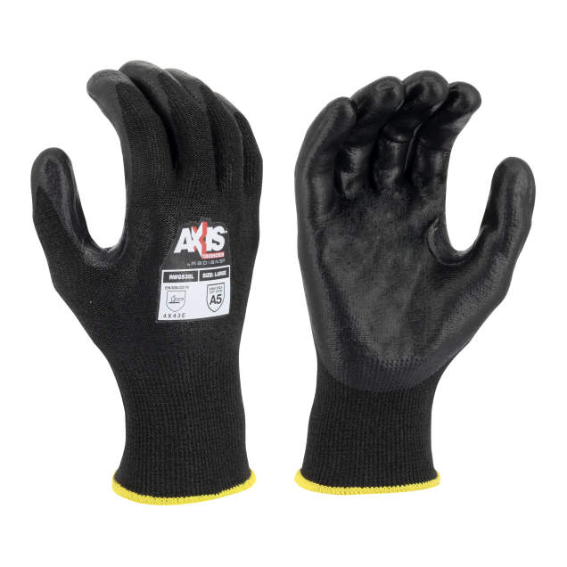 Radians RWG535 HPPE Cut Level A5 Touchscreen Reinforced Thumb Crotch Work Glove