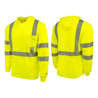 Radians ST61-3 - Hooded Type R Class 3 Mesh Long Sleeve T-Shirt - additional view