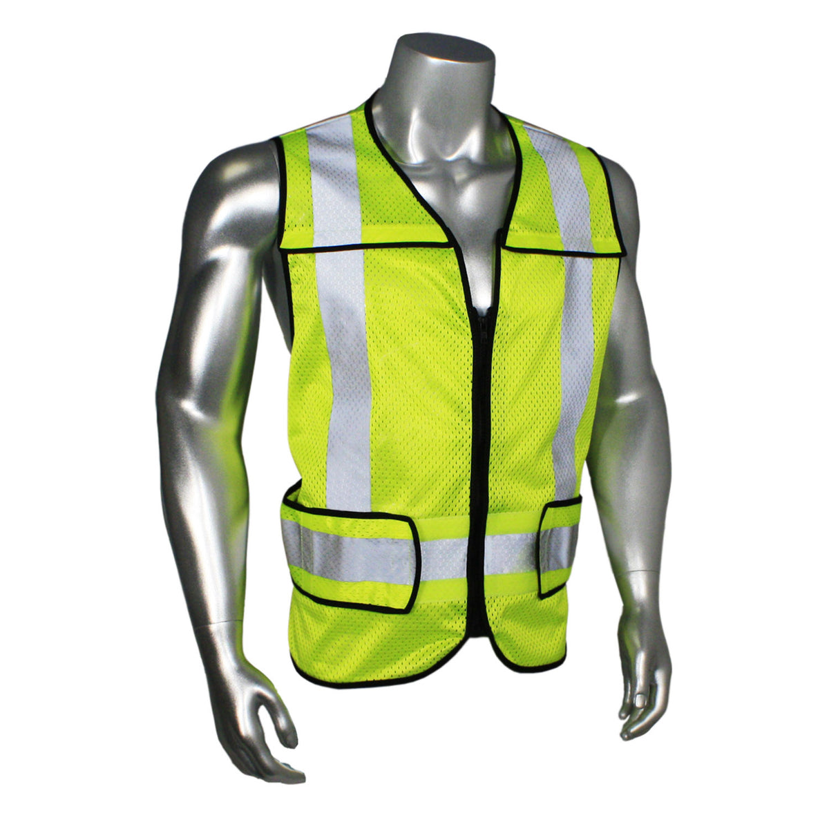Radwear USA LHV-5-PC-ZR - Class 2 Breakaway Vest - EMS - Hi-Vis Green