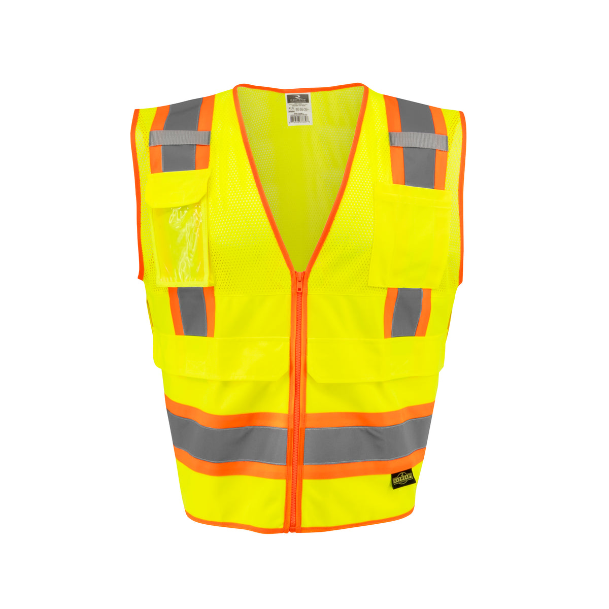 Radians SV69-2 - Two Tone Type R Class 2 Mesh/Solid Surveyor Vest with Plan/Tablet Pocket - additional view