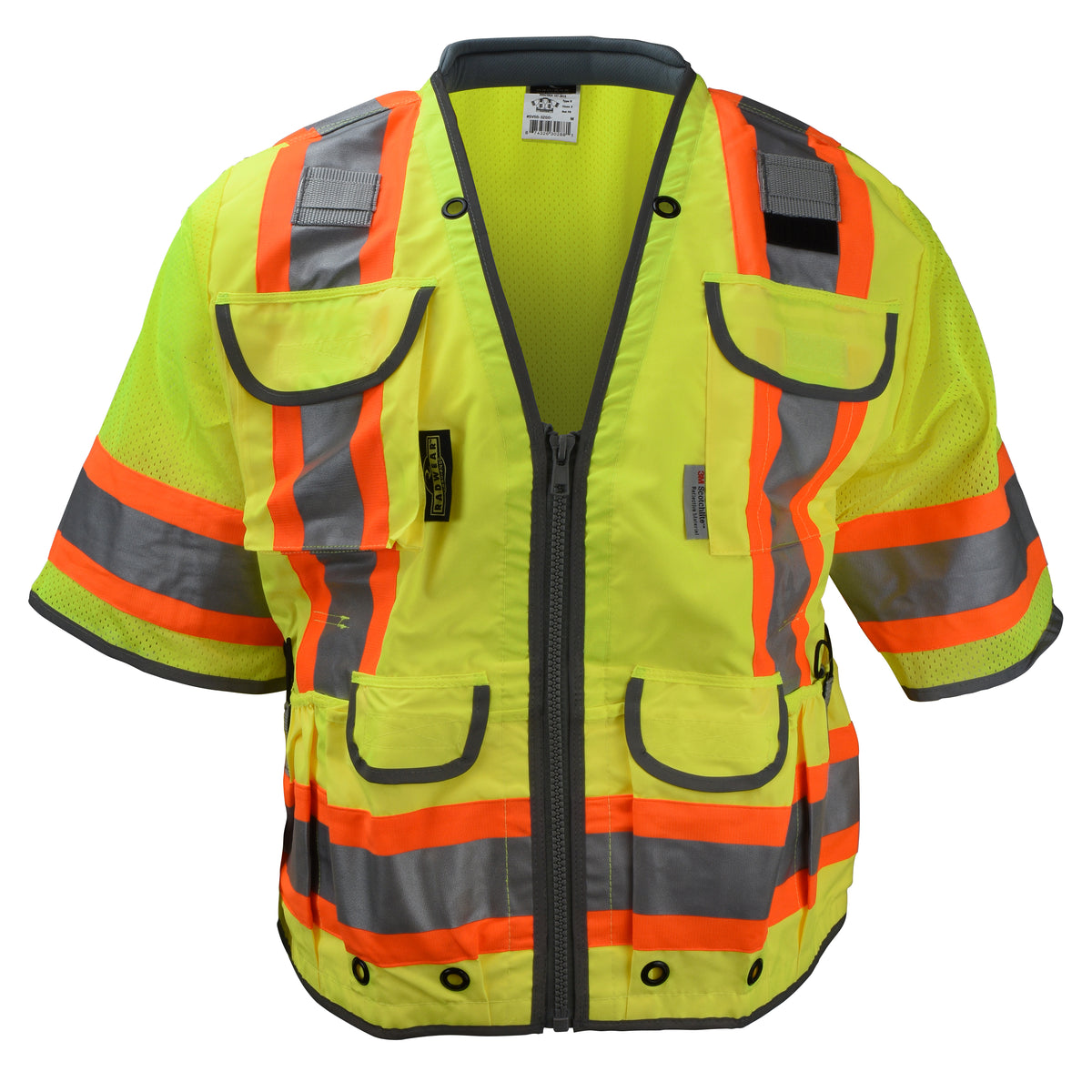 Radians SV55-3 - Class 3 Heavy Woven Two Tone Mesh Engineer Vest - additional view