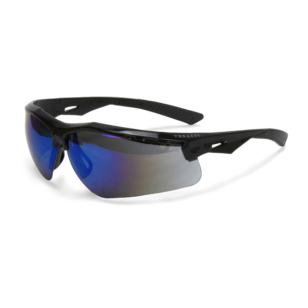 Radians TXC1 - Thraxus™ Safety Eyewear - Black / Blue Mirror