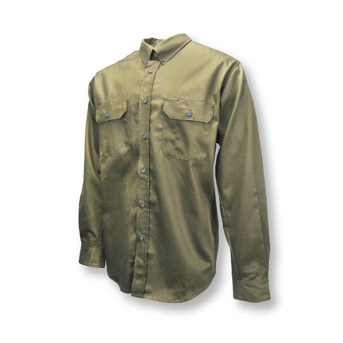 Radians FRS-003 - VolCore® Long Sleeve Cotton Button Down FR Shirt - GY - Khaki