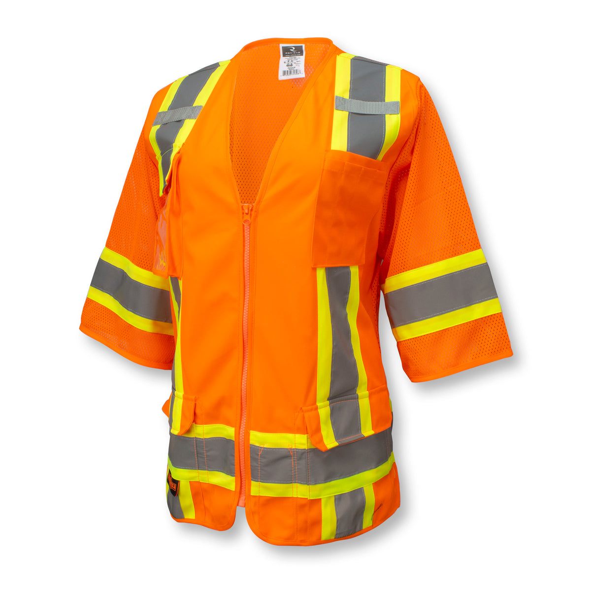 Radians SV63W - Two Tone Surveyor Type R Class 3 Women's Safety Vest - Hi-Vis Orange