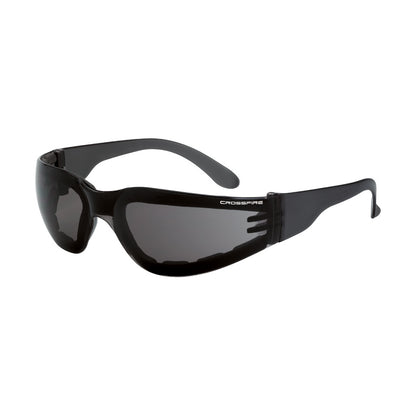 Crossfire SHIELD - Foam Lined Safety Eyewear - Smoke / Smoke AF