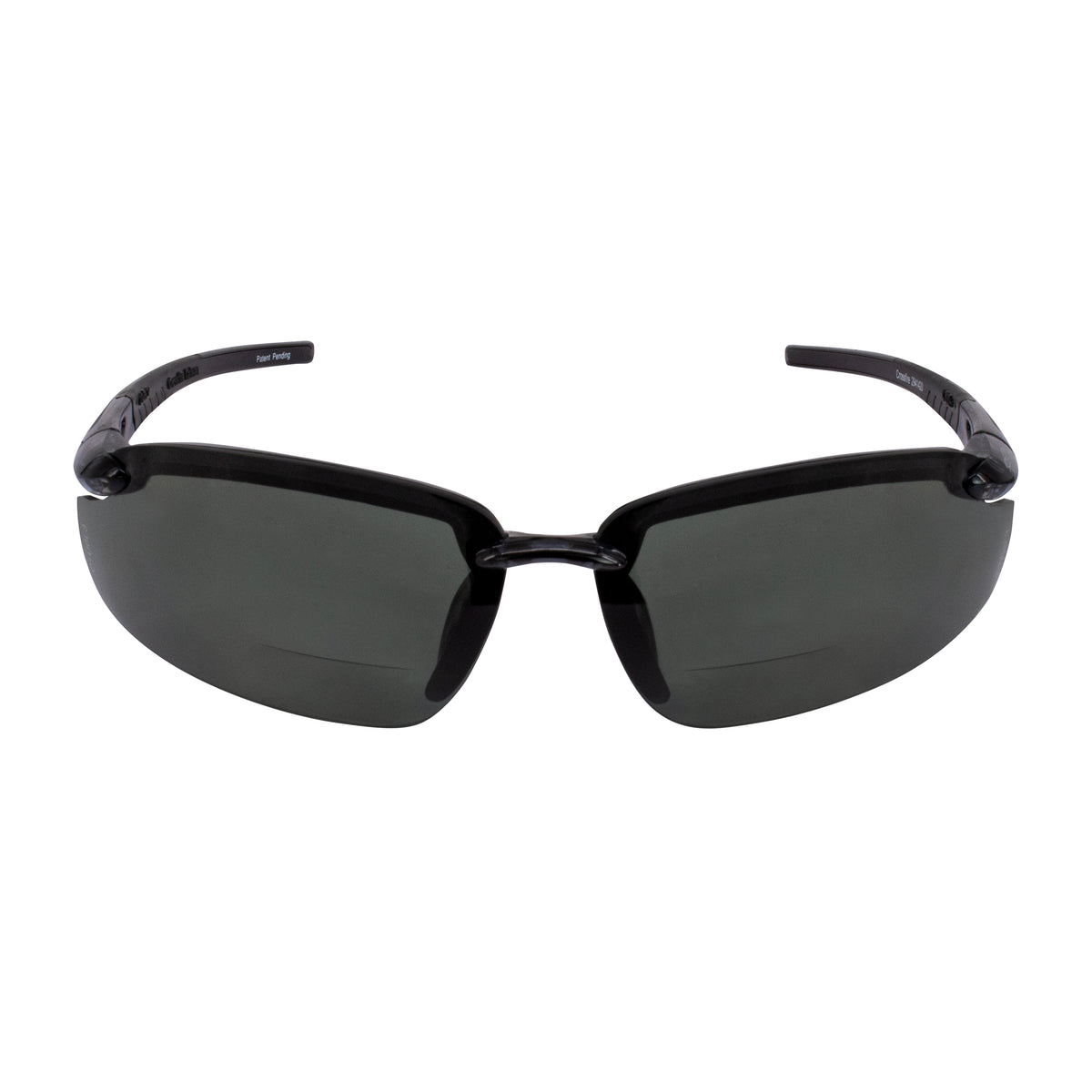 Crossfire ES5-MAG - ES5 Magnifier Safety Eyewear - Crystal Black Frame - Polarized Smoke Lens - 1.5 Diopter - additional view