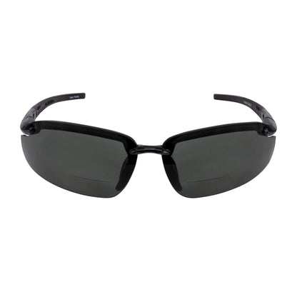 Crossfire ES5-MAG - ES5 Magnifier Safety Eyewear - Crystal Black Frame - Polarized Smoke Lens - 1.5 Diopter - additional view